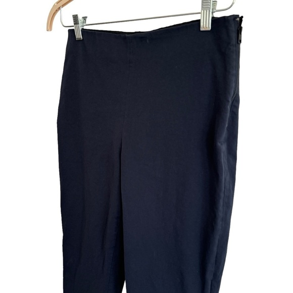 Everlane Navy The Side-Zip Stretch Cotton Pants, Size 12 - Picture 4 of 8